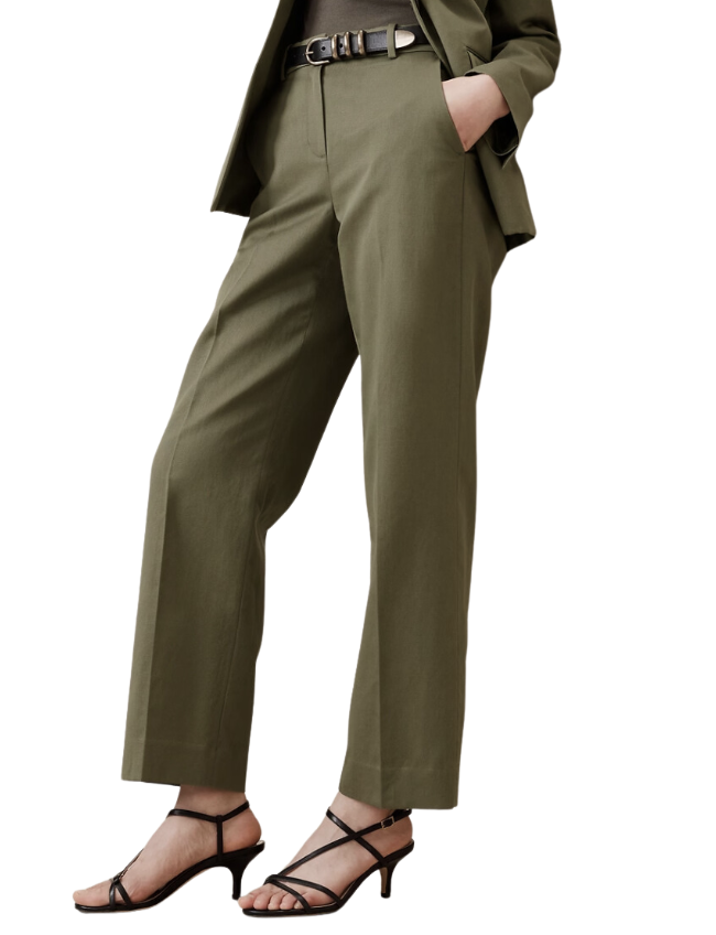 Seahaven Straight-Leg Italian Cotton-Linen Pant